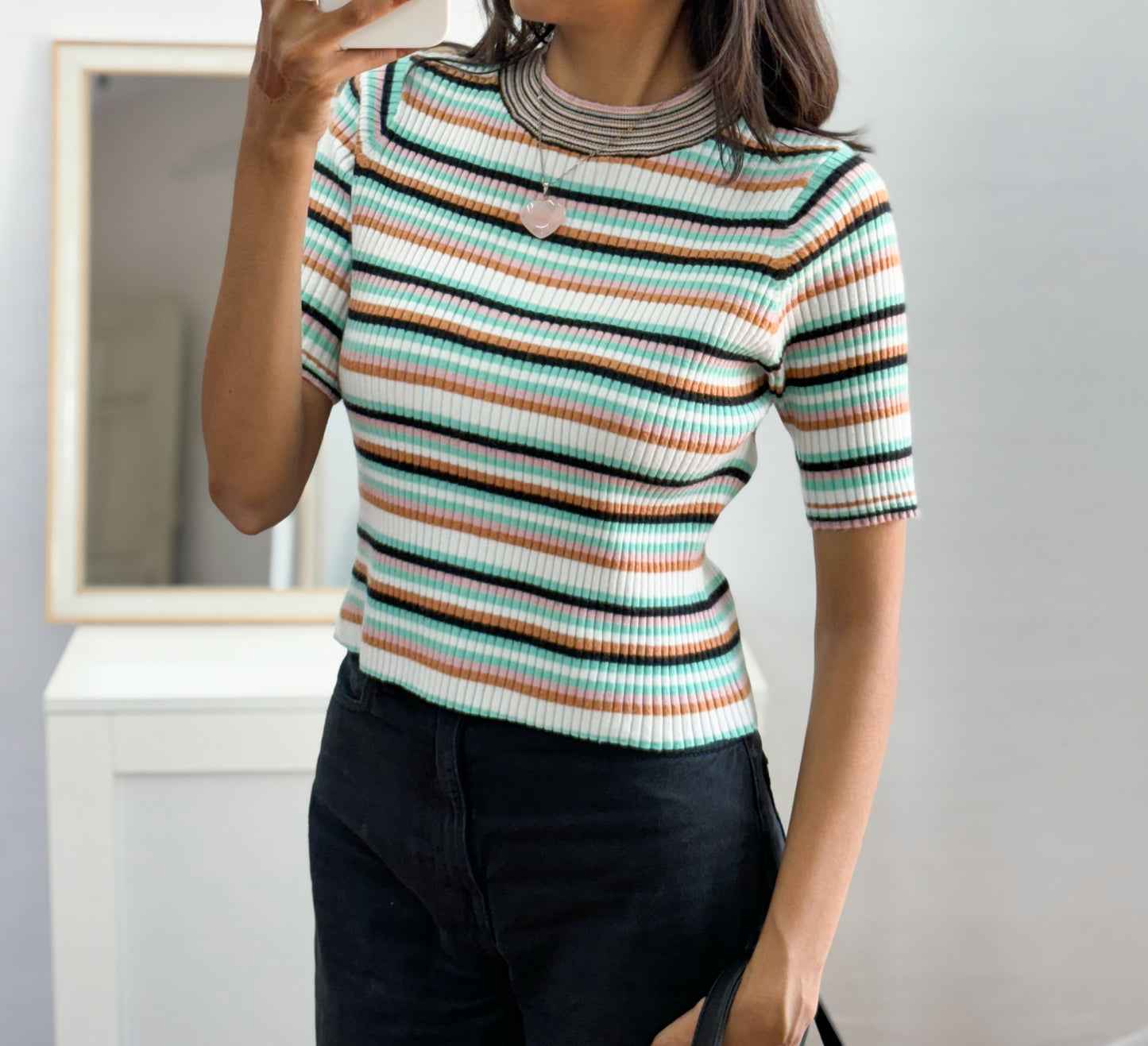 Korean Striped top (Fit 32-34-36 Bust)