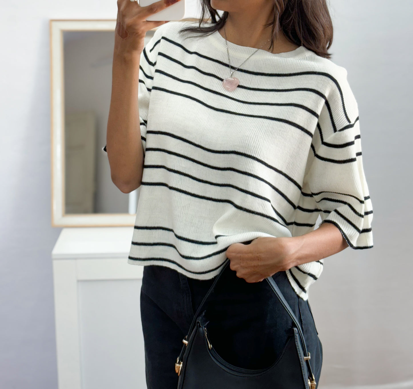 Korean Striped top (Fit 36-38 Bust)