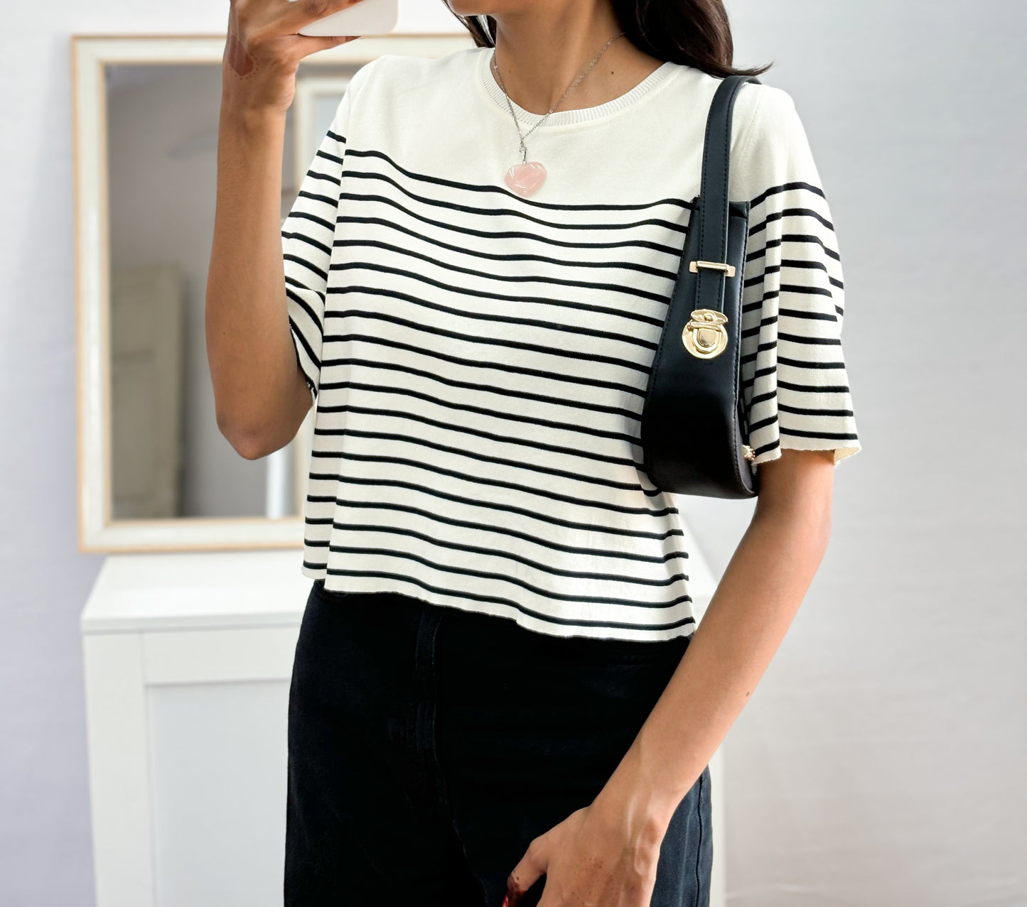 Korean Striped top (Fit 36 Bust)