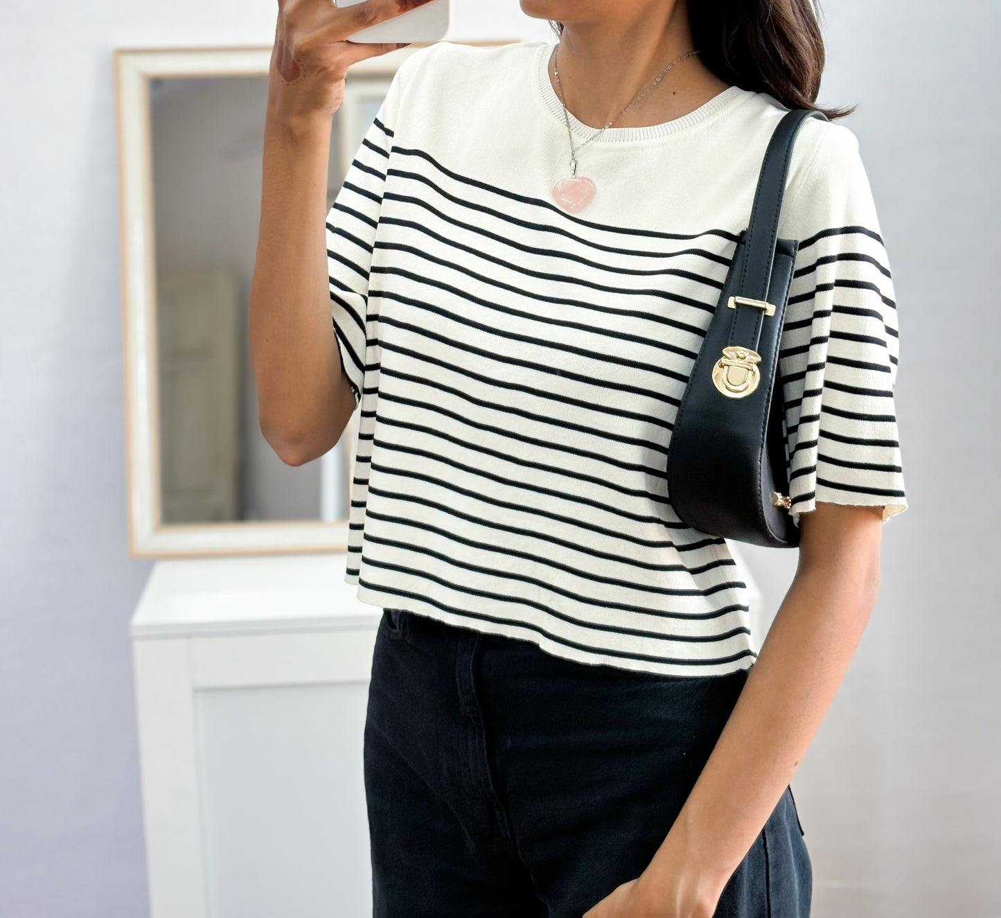 Korean Striped top (Fit 36 Bust)