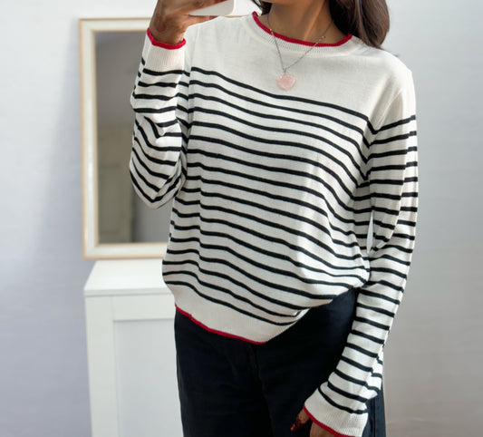 Korean Striped top (Fit 32 Bust)