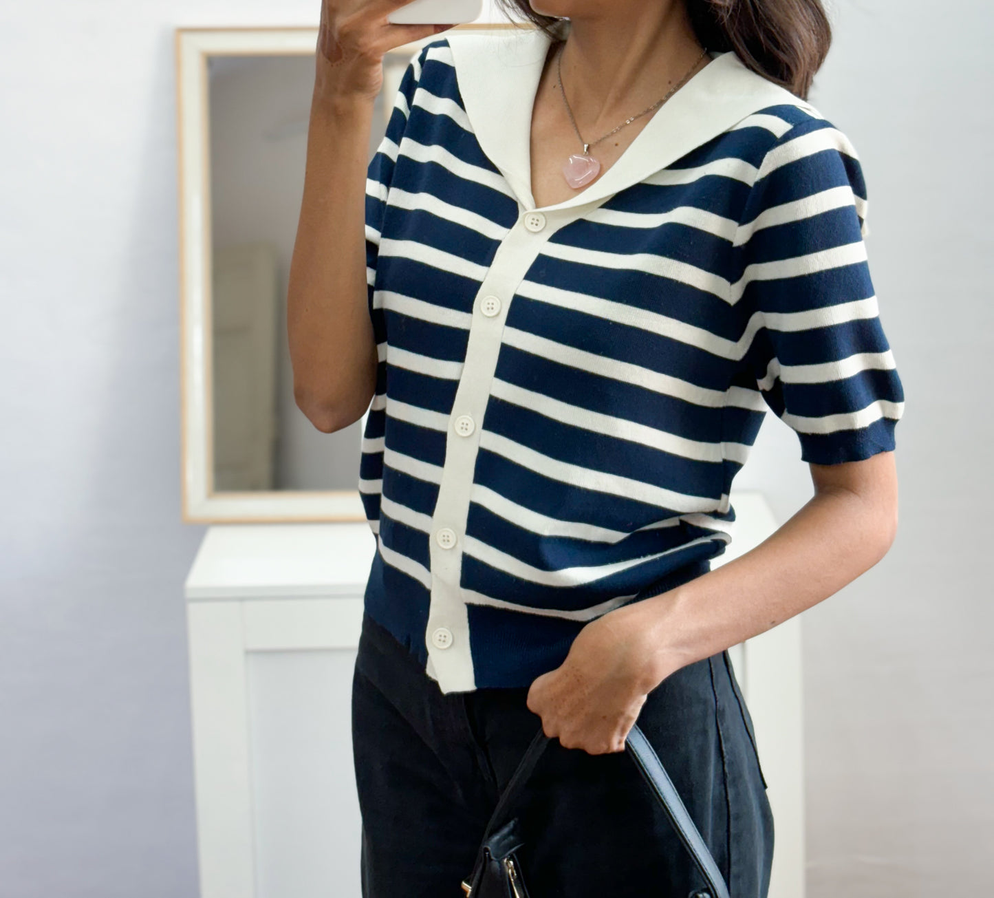 Korean Striped top (Fit 32-34-36 Bust)