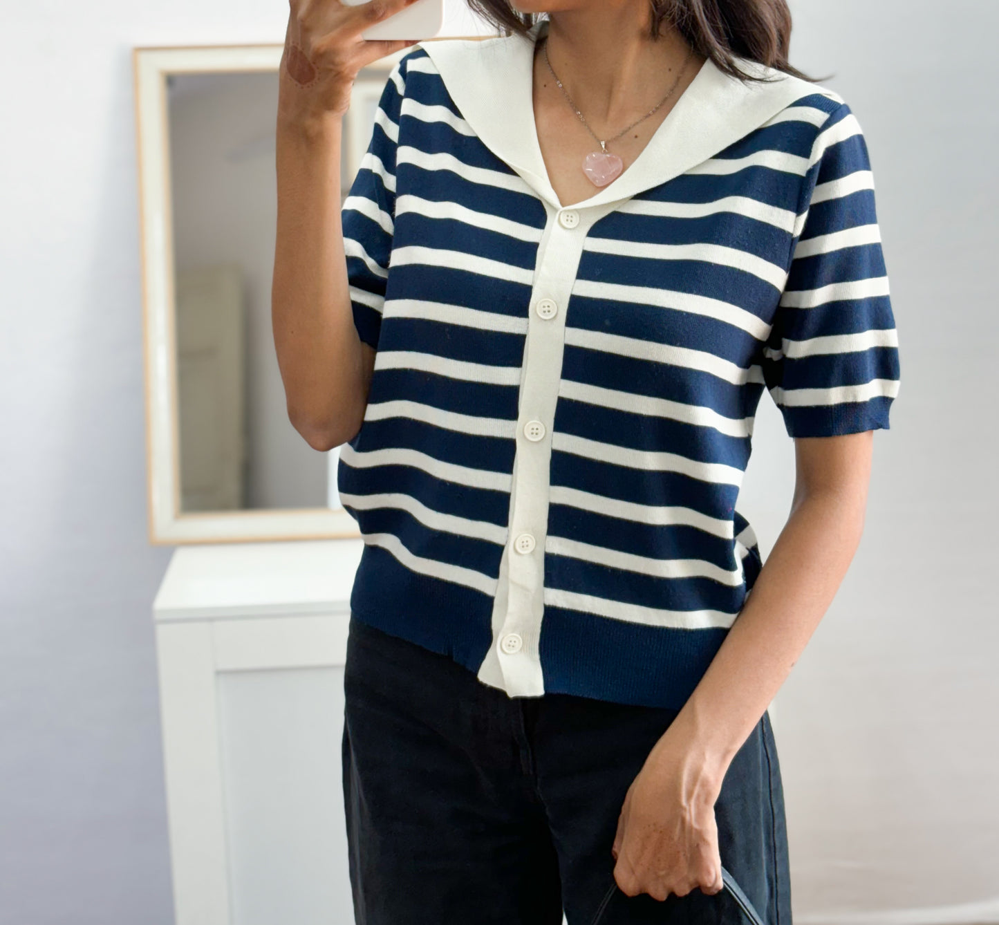 Korean Striped top (Fit 32-34-36 Bust)