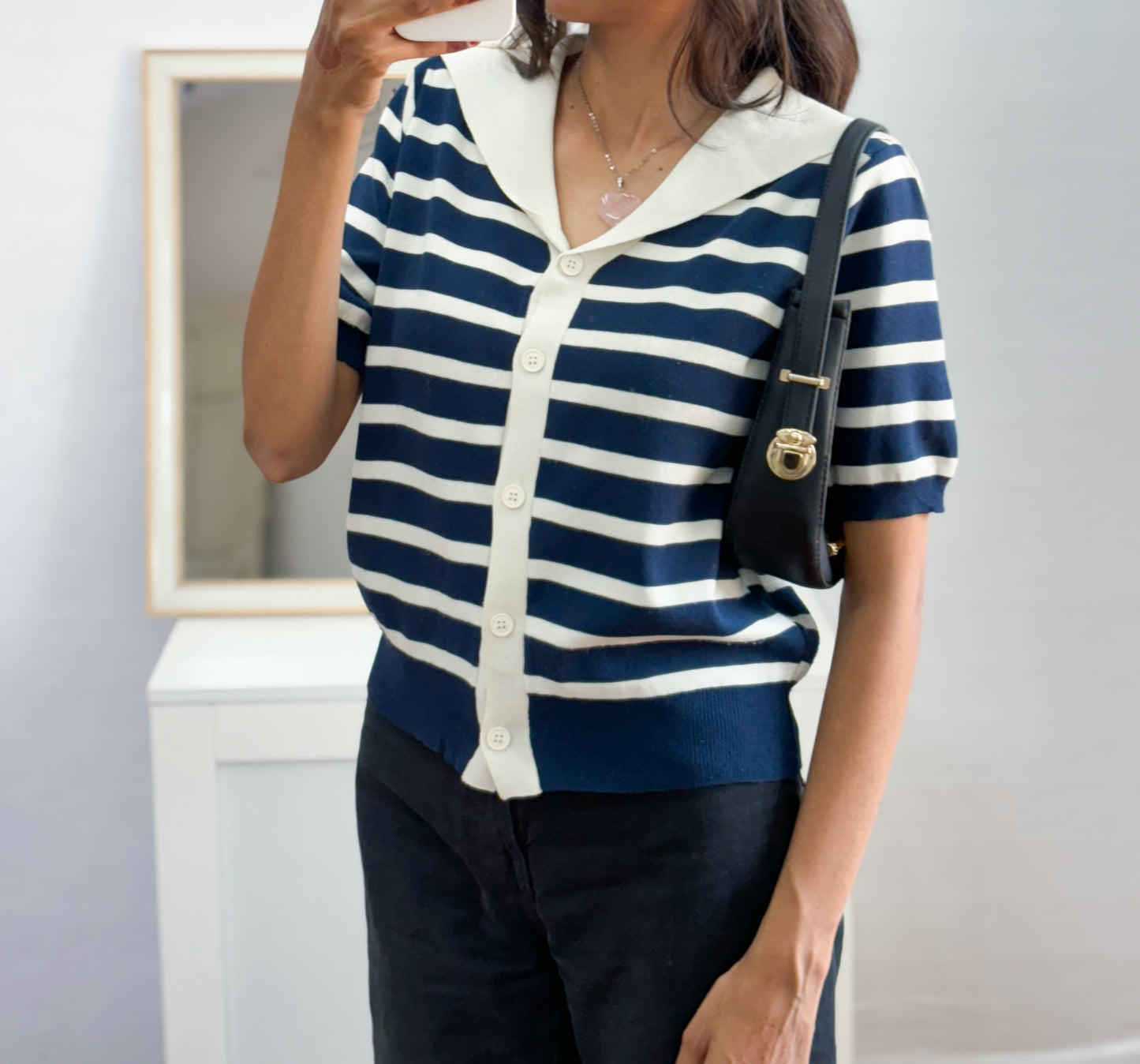 Korean Striped top (Fit 32-34-36 Bust)