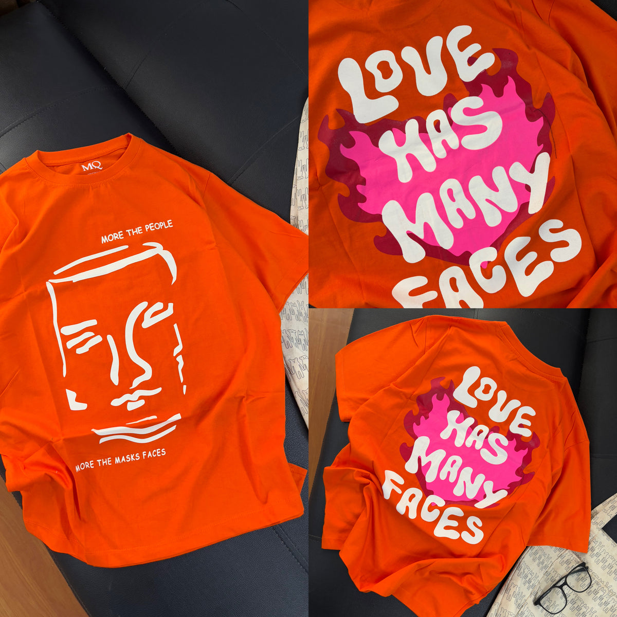 "Love has many faces" Oversized Tees