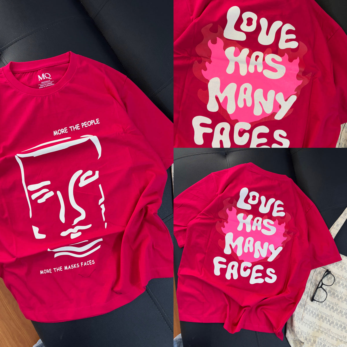 "Love has many faces" Oversized Tees