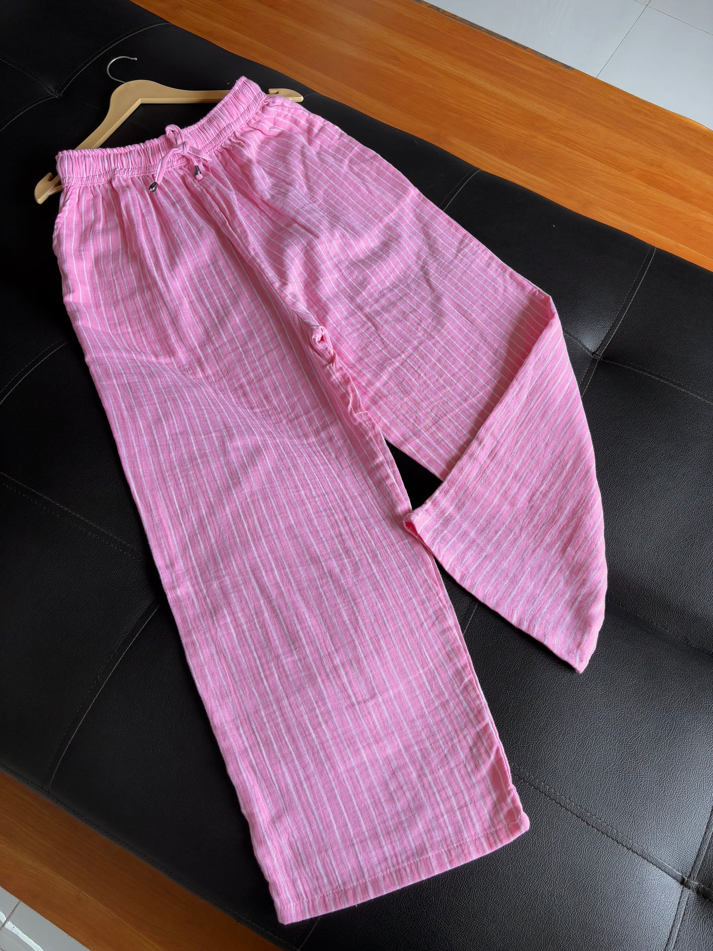 Pink Striped Pants