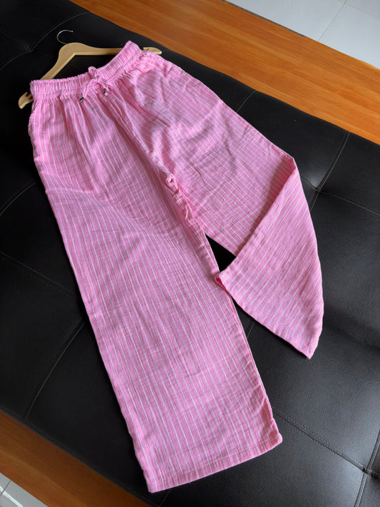 Pink Striped Pants