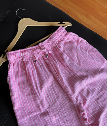 Pink Striped Pants