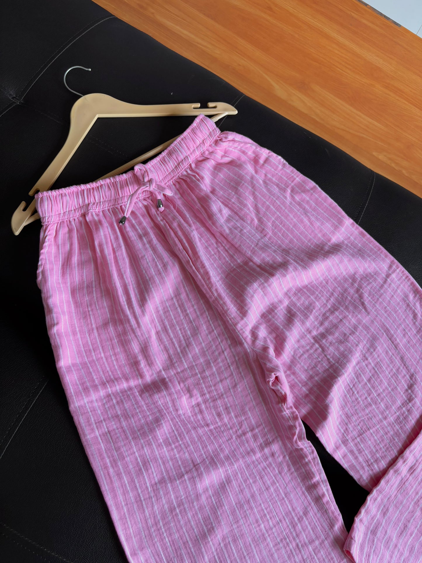 Pink Striped Pants