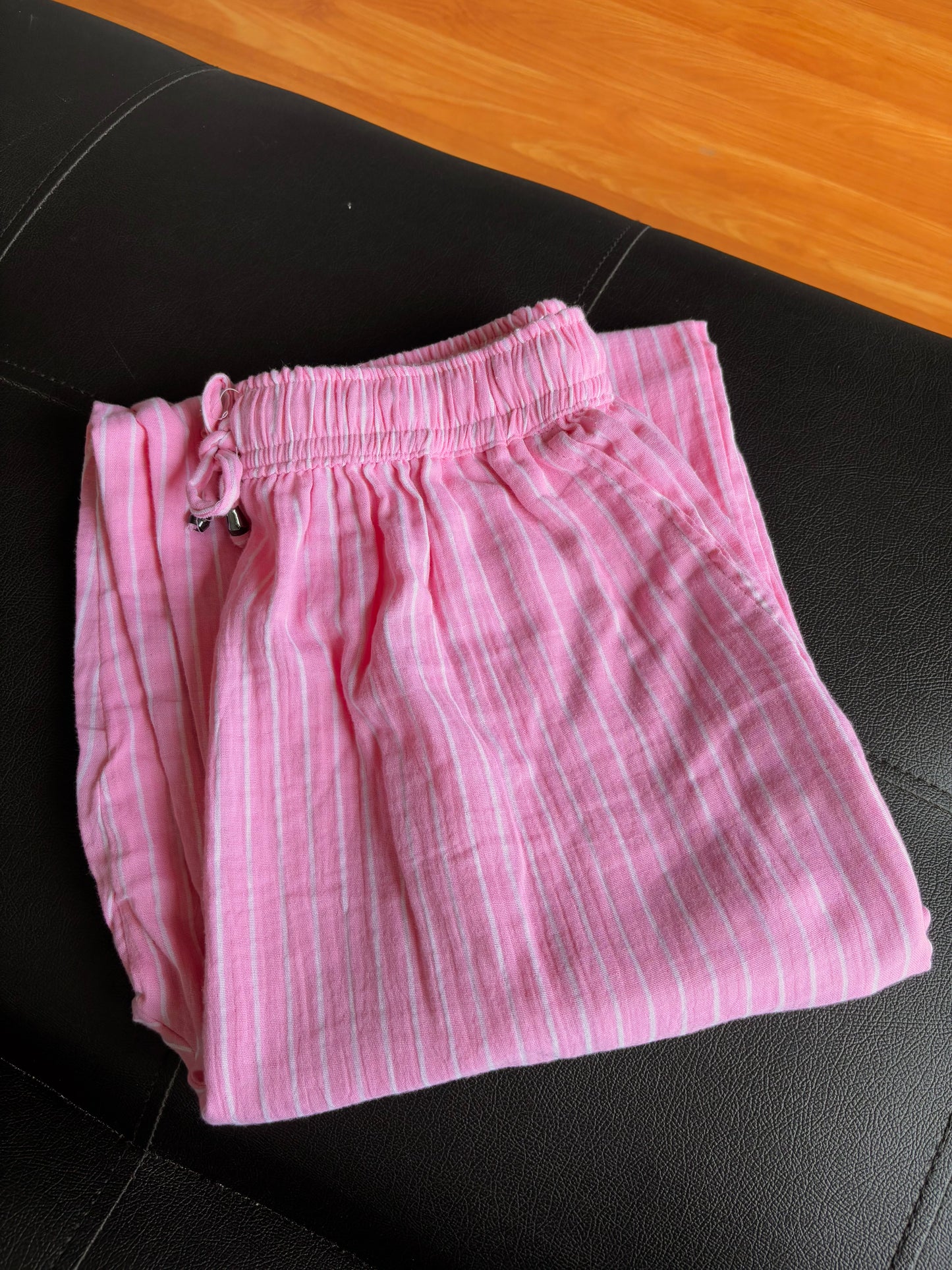 Pink Striped Pants