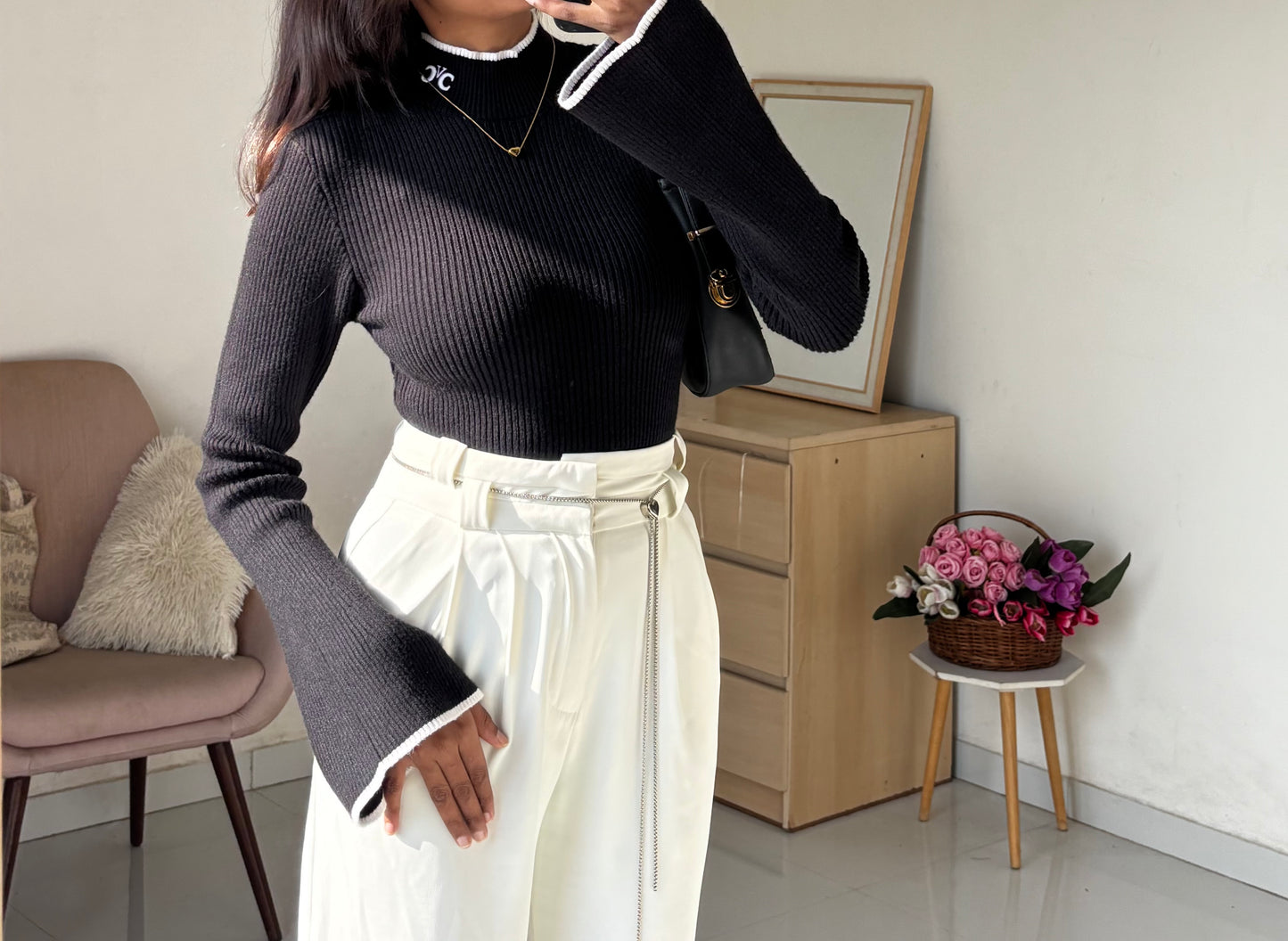 Black Pullover full sleeve top