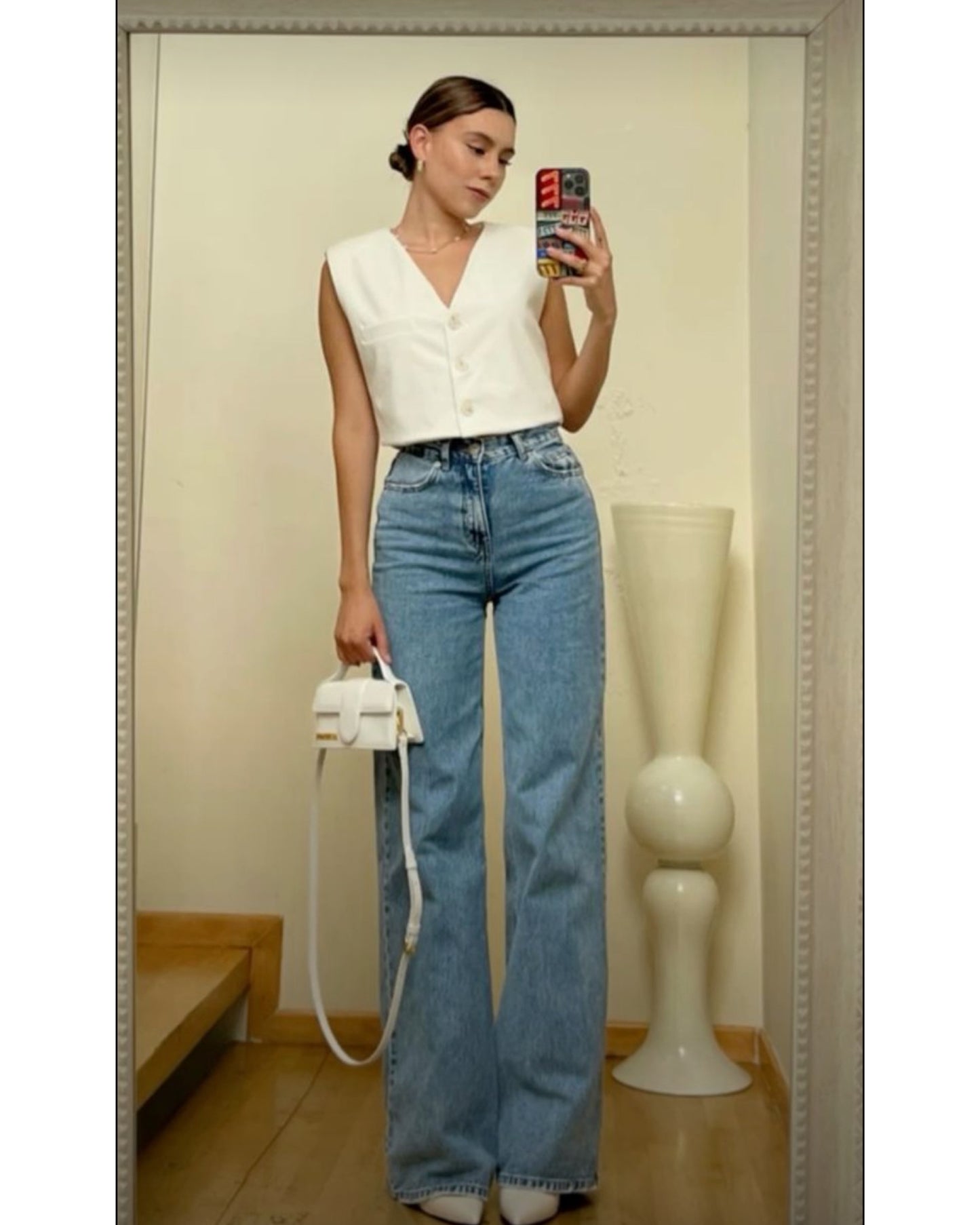 Blue Highwaist Denim Jeans For Women