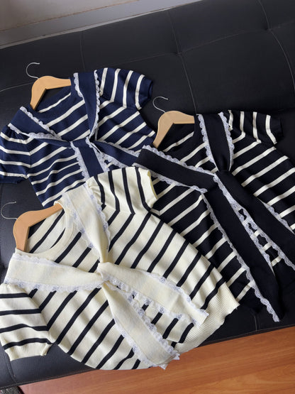 Striped Korean Top