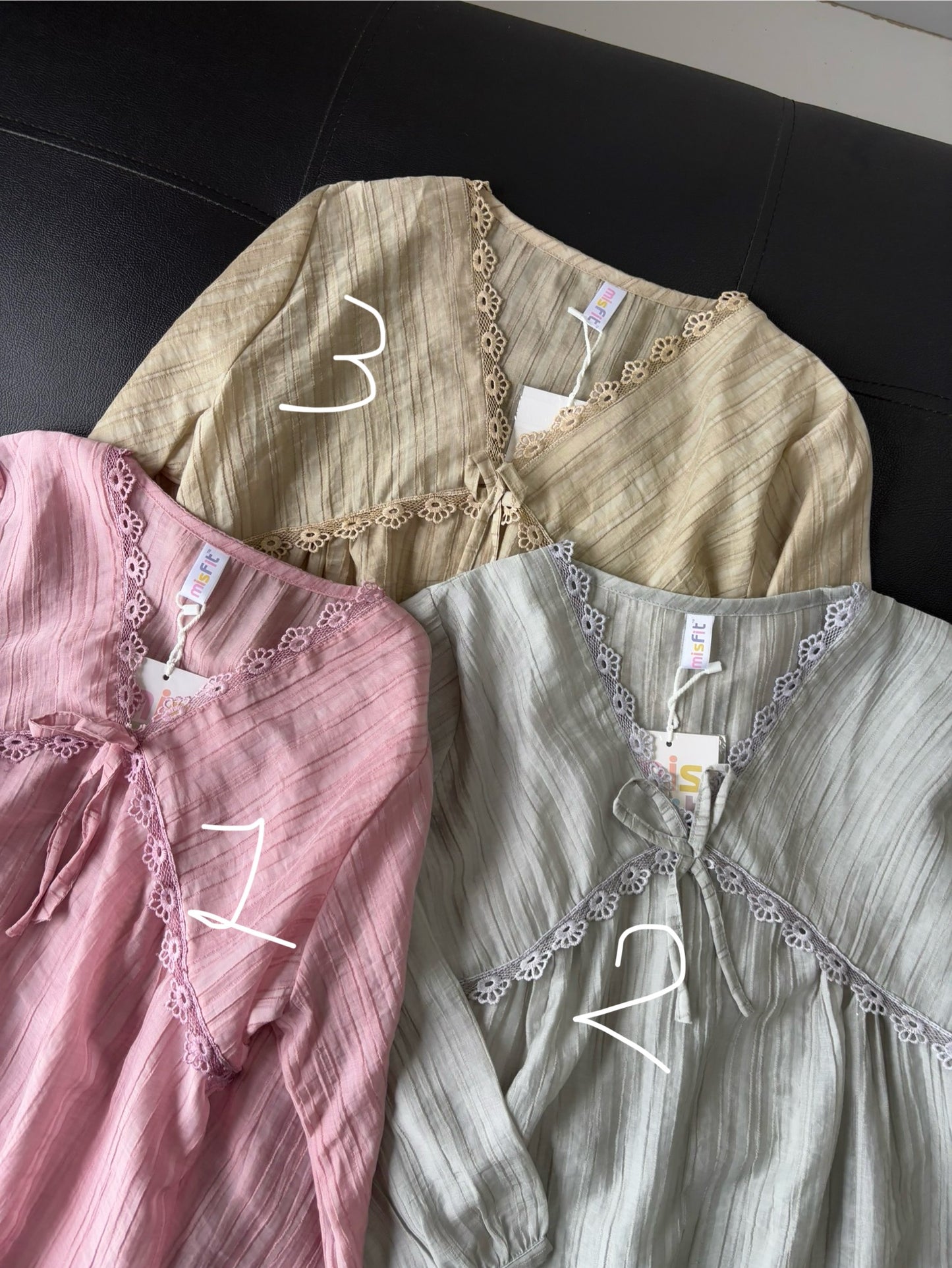 V neck Lace Korean top