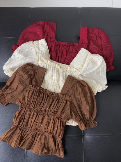 Shimmery Korean top