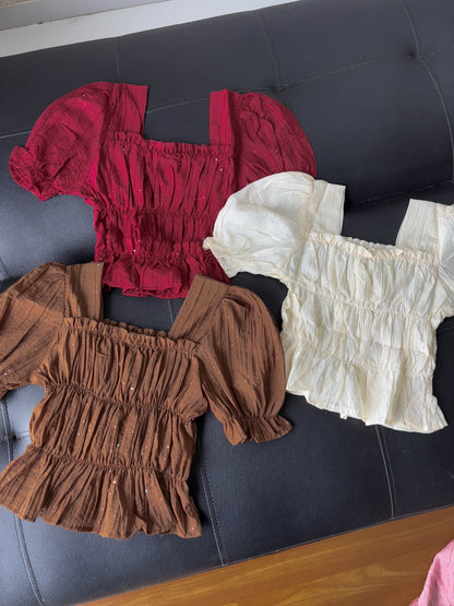 Shimmery Korean top