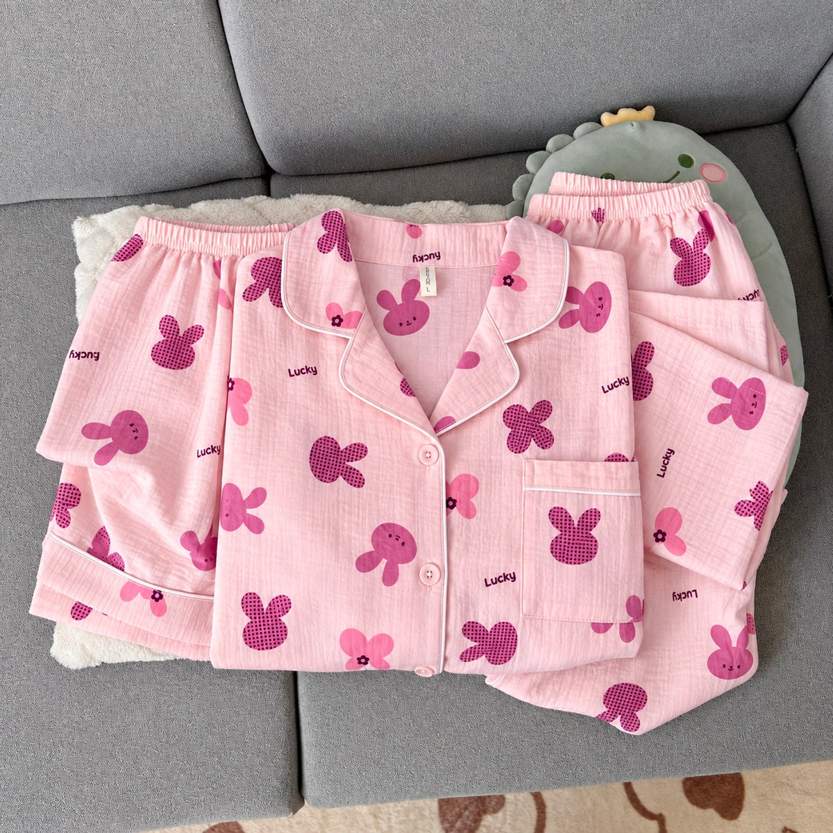 Lucky Bunny Padded 3 Piece Night Suit