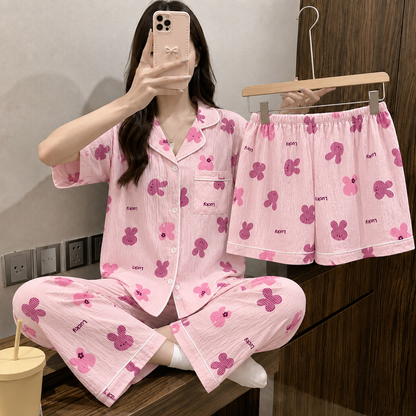Lucky Bunny Padded 3 Piece Night Suit