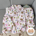 Picnic Teddy Padded 3 Piece Night Suit