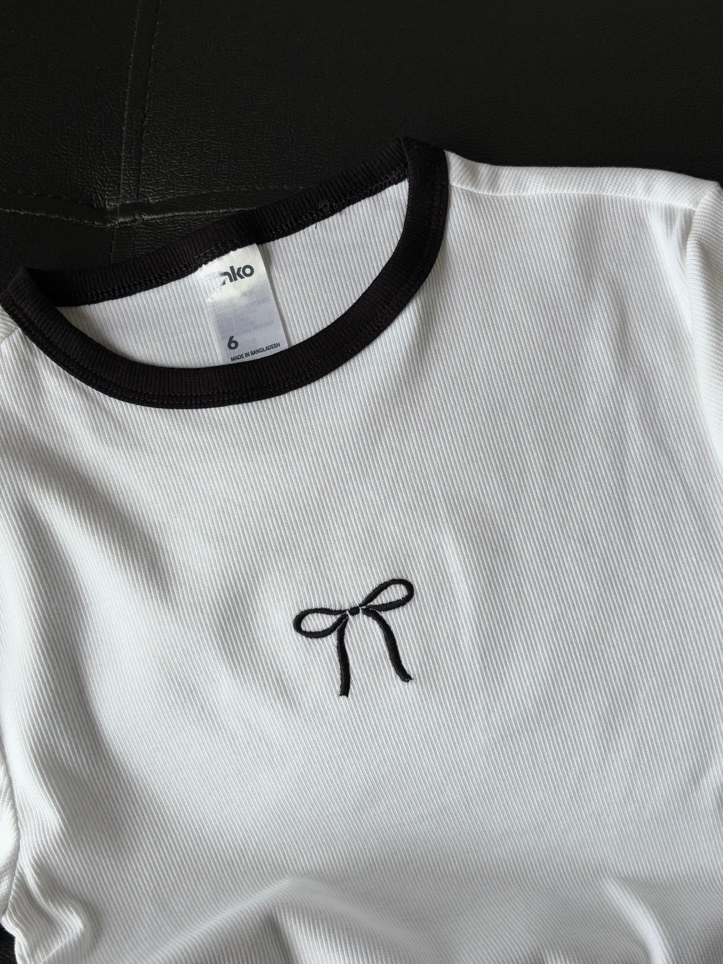 Bow Embroidery Tee
