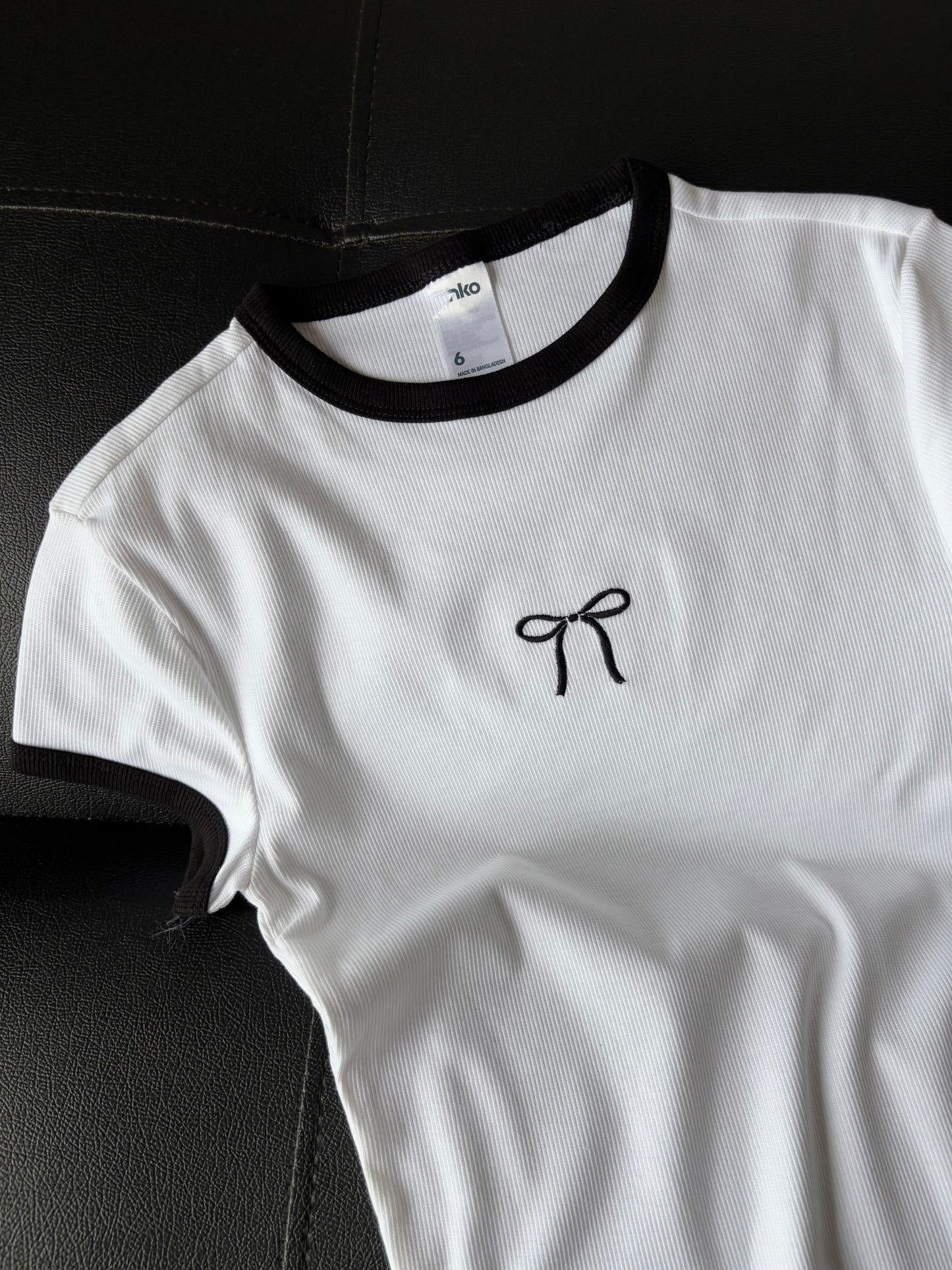 Bow Embroidery Tee