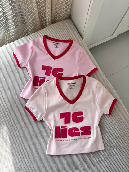 "76 Lies" Crop Tees
