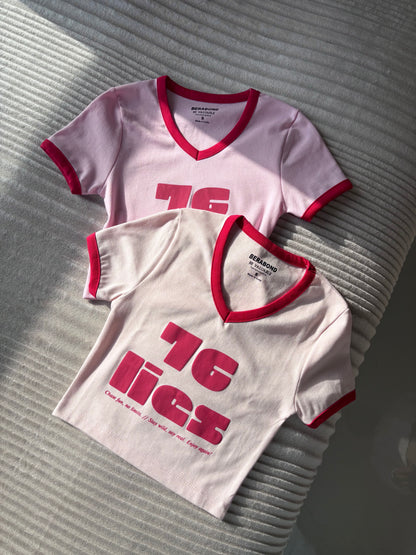 "76 Lies" Crop Tees