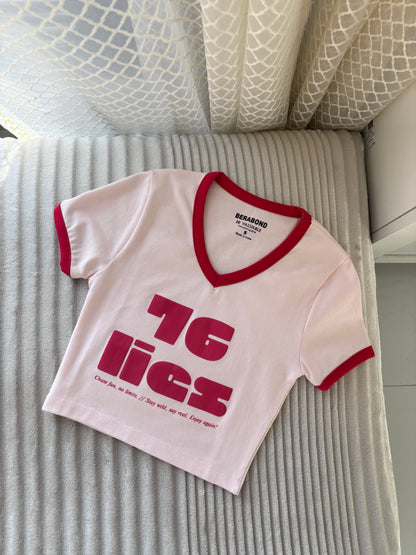 "76 Lies" Crop Tees