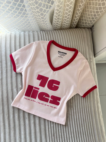 "76 Lies" Crop Tees