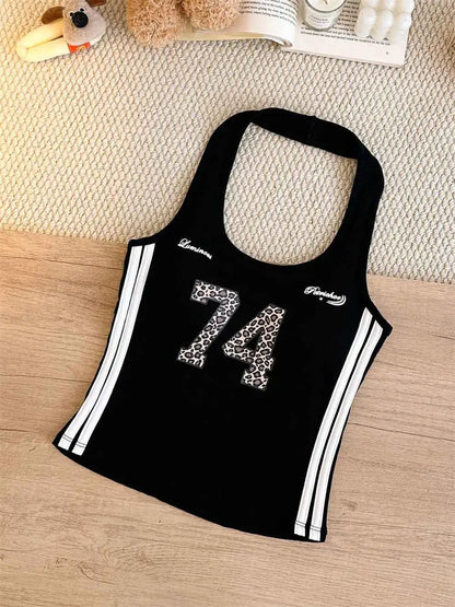 Varsity 74 Halter Neck Built-in Bra Tops