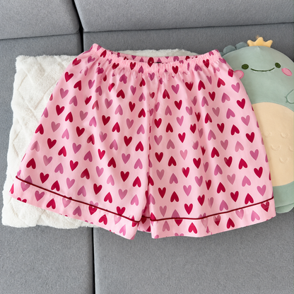 Blush Heart Padded 3 Piece Night Suit
