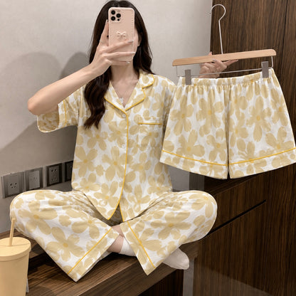 Daisy Dune Padded 3 Piece Night Suit