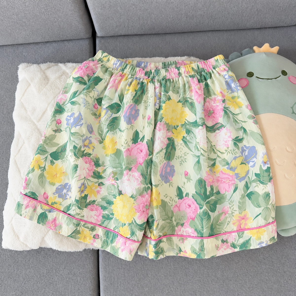 Garden Glow Padded 3 Piece Night Suit
