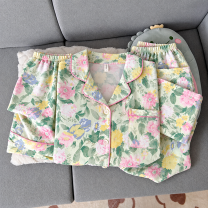 Garden Glow Padded 3 Piece Night Suit