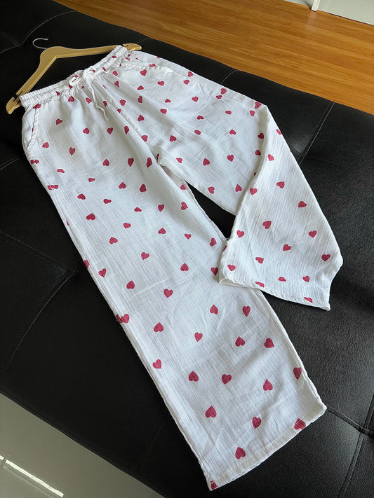 Heart Printed Pants