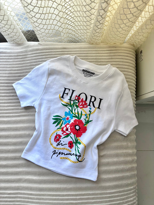 "Flori" Crop Tee