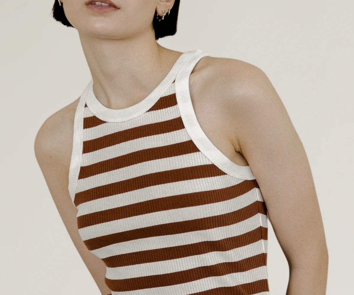 Striped Tank Top For Women