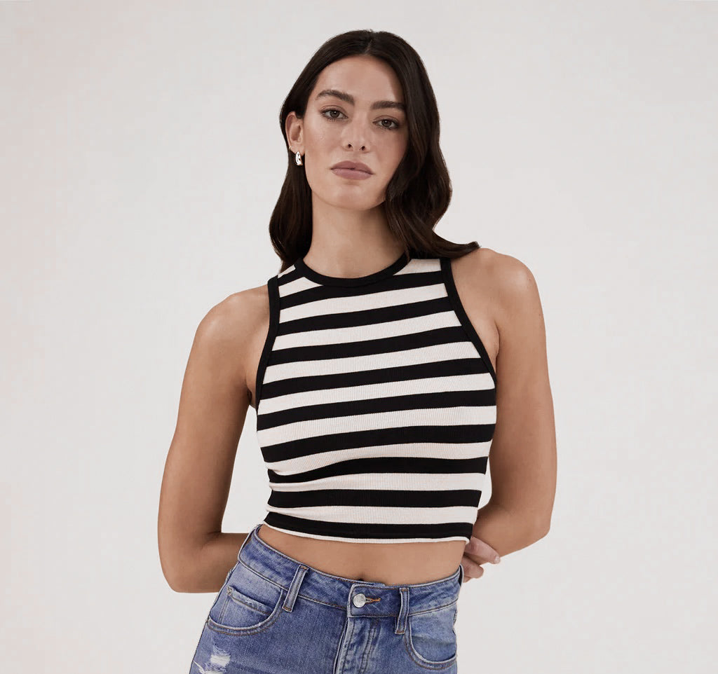 Striped Tank Top For Women