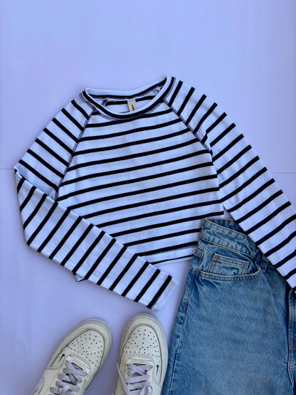 Striped baby tee