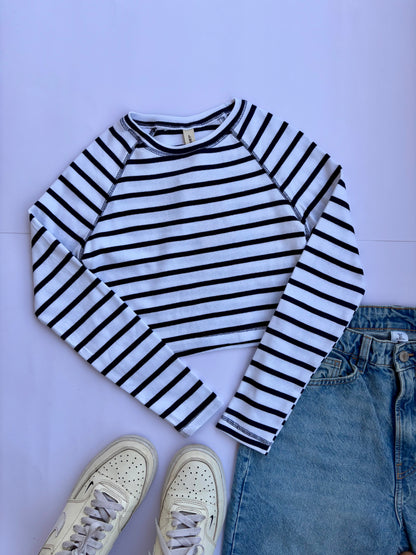 Striped baby tee