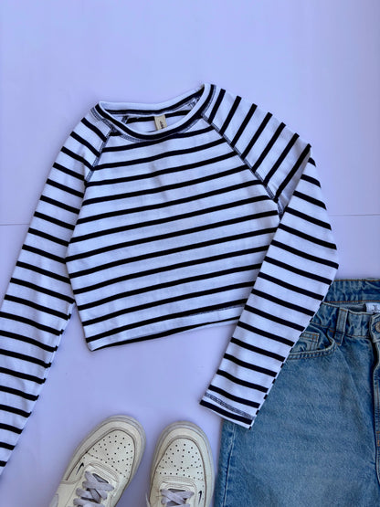 Striped baby tee