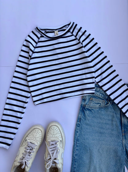Striped baby tee