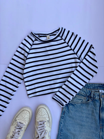 Striped baby tee