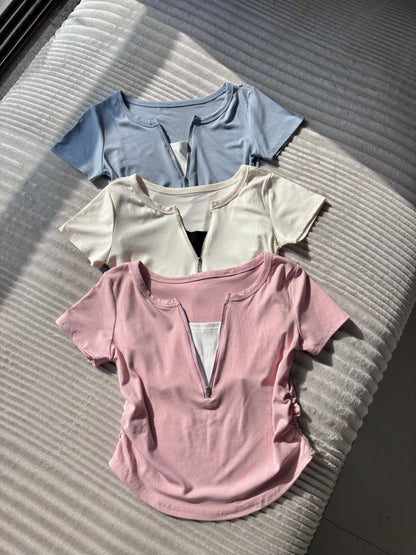 Layered Zip Tops