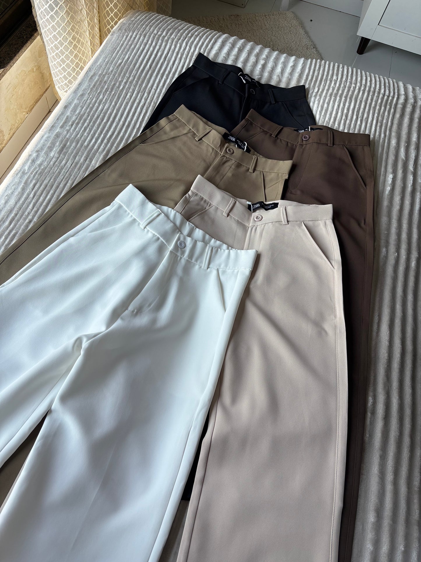 Straight Fit Trousers