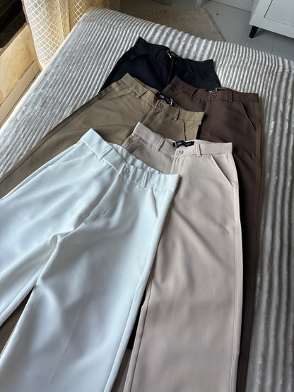 Straight Fit Trousers
