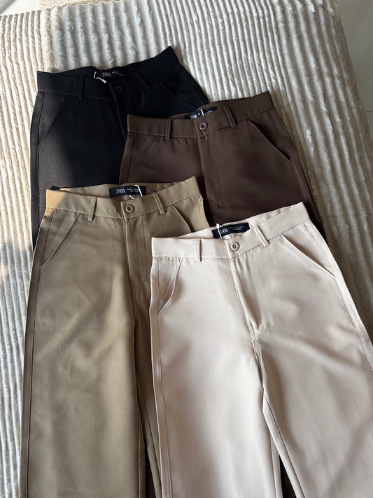 Straight Fit Trousers