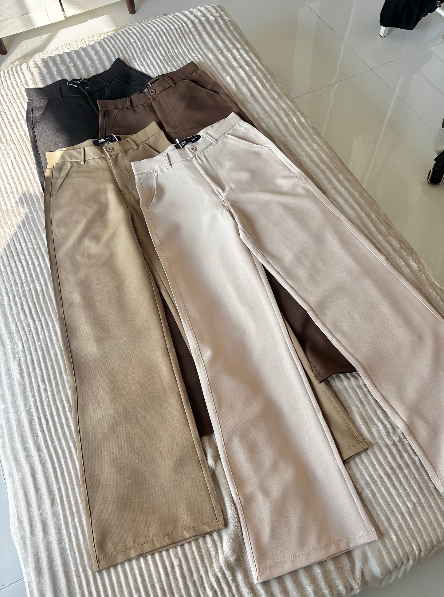 Straight Fit Trousers