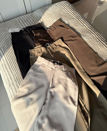 Straight Fit Trousers